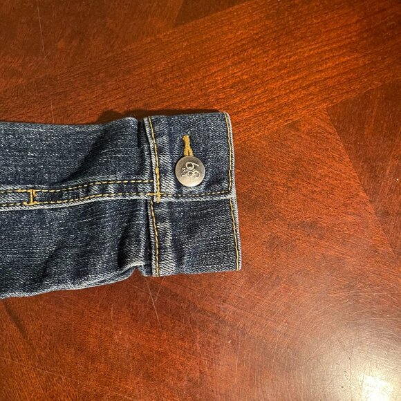 Baby Girls Denim Jacket With Ruffle Detail The Childrens Place Size 12-18 Months - Picture 9 of 9